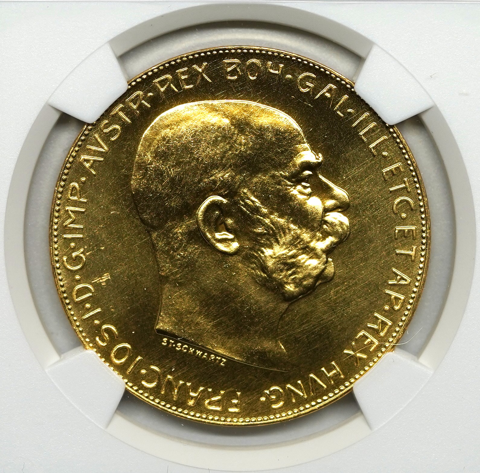 Sold】1915年 フランツ・ヨーゼフ1世 100コロナ金貨 リスト